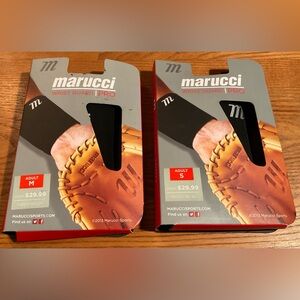 2 Marucci Baseball Wrist Guard -Made w/™Kevlar® -Black Adult (1 Sm, 1 Med)